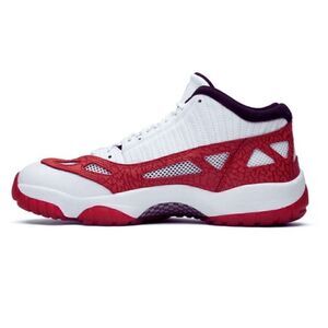 Rare EUC Nike Jordan 11 Retro Low IE White Gym Red 919712 SIZE 18